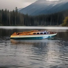 Antique marlow cabin cruiser - cabin,