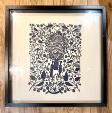 Rob Ryan "Stars and Planets" editioned papercut print - rare framed and signed
