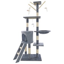 CAT TREE SCRATCHER SCRATCH POST KITTEN TOY SCRATCHING ACTIVITY CENTRE CLIMB SET