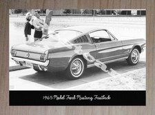 Historic 1965 Model Ford Mustang Fastback Advertising Postcard