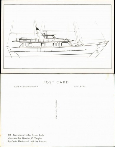 Motor sailer green lady - motor,