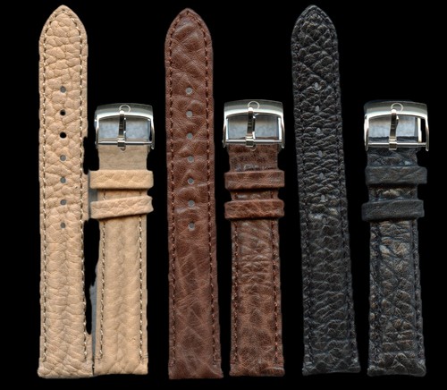 Genuine bison strap - genuine, omega