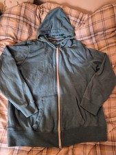 Men's Turquoise Hooded Jacket Size XL in Good Condition