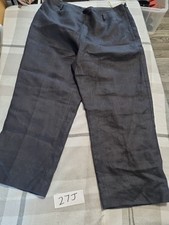 Precis Petite Black linen lined Cropped Pants  Size 12 w 30inch leg 21inch gd