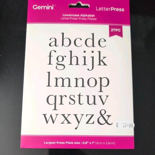 Letter press lowercase - ,