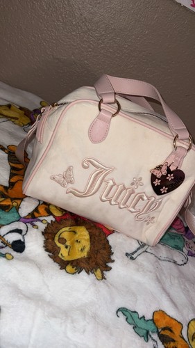 Juicy couture white pink logo - white,