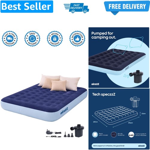 Inflatable flocked air bed - inflatable,