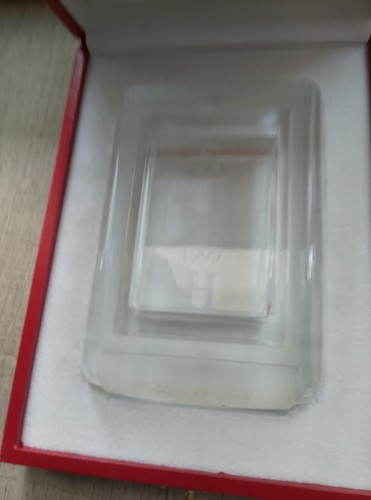 Cartier glass paperweight - cartier, in