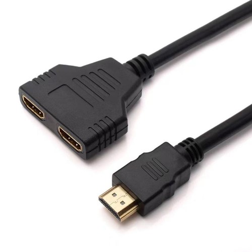 Hdmi male dual female - male, to