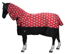 Horsemasters Combo Hippo Waterproof Turnout Rug Animal Print Lightweight 200g