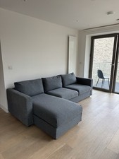 DELIVERY AVAILABLE: Ikea VIMLE 3-seat sofa-bed with chaise longue Gunnared grey