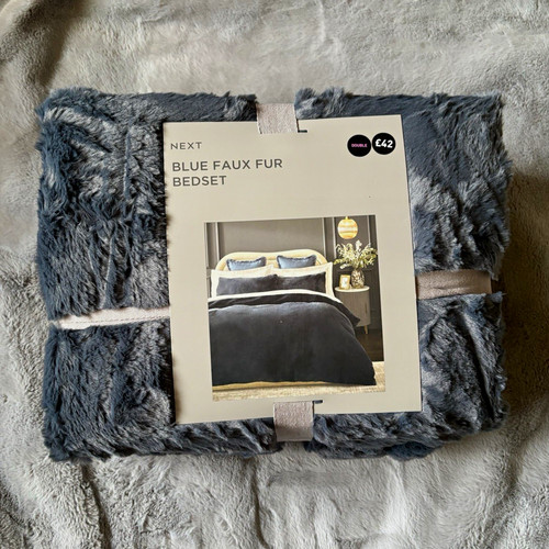 Next blue faux fur - blue,