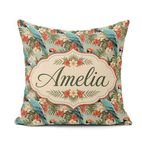 Cushion throw pillow tropical - throw,