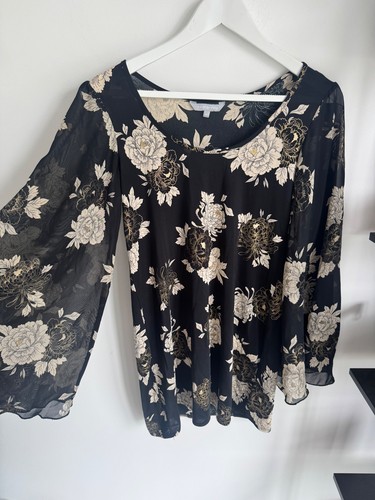 Red herring black floral - red,