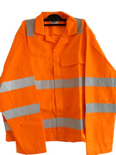 NEW  HI  VIZ  ORANGE  JACKET   BOMBER  STYLE  -  SIZE   XXLR   -   ALSICO BRAND