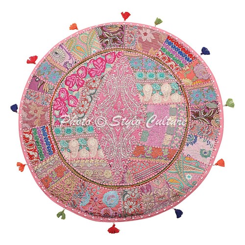 Boho vintage round patchwork - boho,