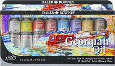 Daler Rowney Georgian Oil Paint Classic Set - 8 x 75ml Tubes - Artists Students