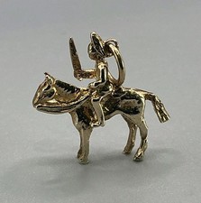 9ct Gold Cavalry Soldier &