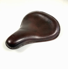 GENUINE LEATHER HARLEY DAVIDSON SPORTSTER STYLE SEAT PLAIN - CHERRY