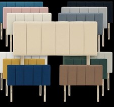 20in High Headboard Plush Fabric Padded Upholstered Divan Bed Bedroom Furniture