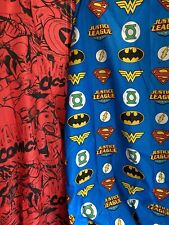 Marvel DC Comic Huge Fabric Panel Wolverine Hulk Iron Man Batman 4 metres