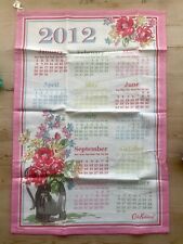UNUSED VINTAGE CATH KIDSTON 2012 CALENDAR TEA TOWEL  - RETRO 