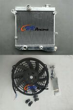 3Row Aluminum Radiator+Fan For Autobianchi A112 3 4 5 6 7 series 1975-1985
