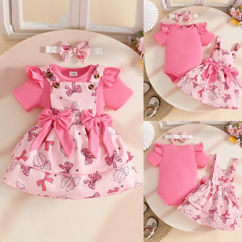 3pcs newborn baby girls - newborn, romper
