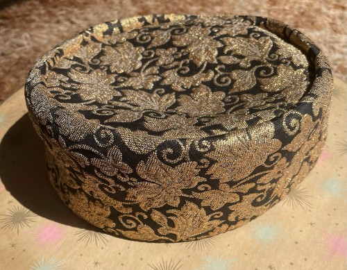 Vintage brocade pillbox - pillbox, hat