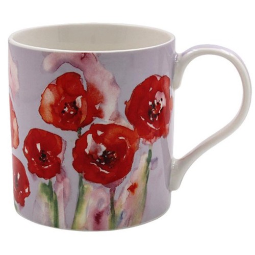 Poppy flower design mug fine - flower,