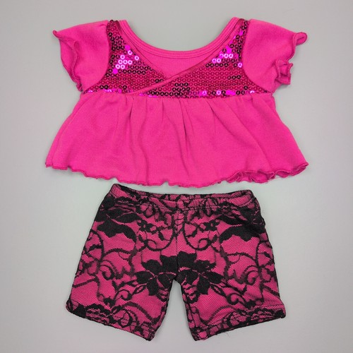 Build bear pink sequin - bear,
