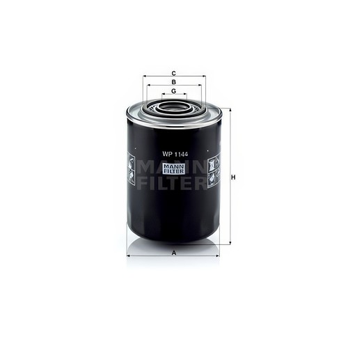 Mann oil filter 145mm - oil,
