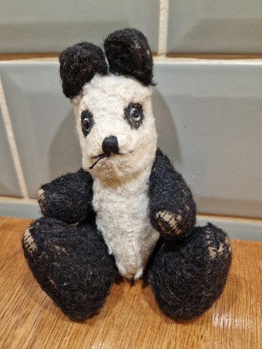Vintage black white panda - vintage, &