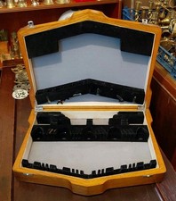 Antique Art Deco 1930s Oak Veneer Cutlery Box  46.5 X 39.5 X 9 Cms 