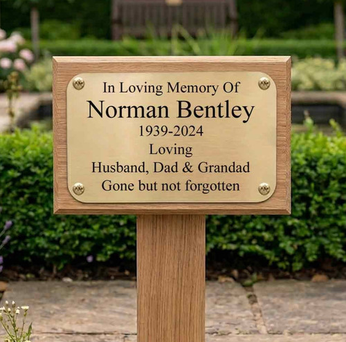 Personalised memorial plaque - personalised,