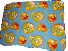 3A LN 40x50 The SIMPSONS BART HOMER Fleece Toddler Bed Comforter Throw Blanket