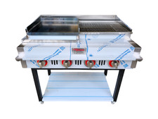 COMMERCIAL CHARCOAL GRILL GRIDDLE / KEBAB GRILL NATURAL / BOTTLE GAS CHAR GRILL