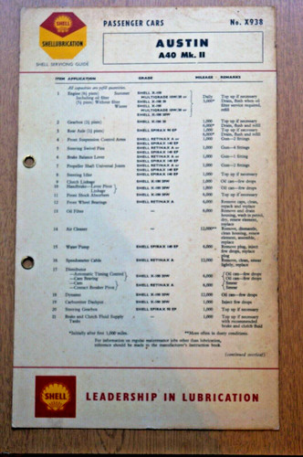 Austin a40 shell - mk,