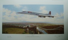 Adrian Rigby - The Final Flight Concorde Print Only Ltd Edit 12/500 Pilot Signed