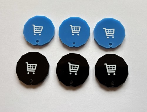 6pk shopping trolley token - 6pk,