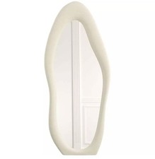 CEIEVER Asymmetrical Wavy Mirror, 168x68 cm, Arch Floor Standing, Full Length