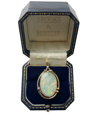 Opal pendant 9ct gold - pendant,