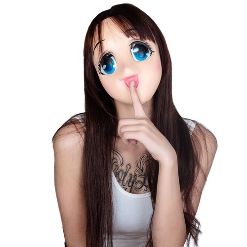 Latex full mask adult unisex - latex,
