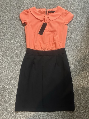 Orange and black block - black,