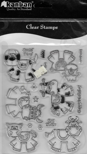 Kanban farmyard clear stamp - kanban,