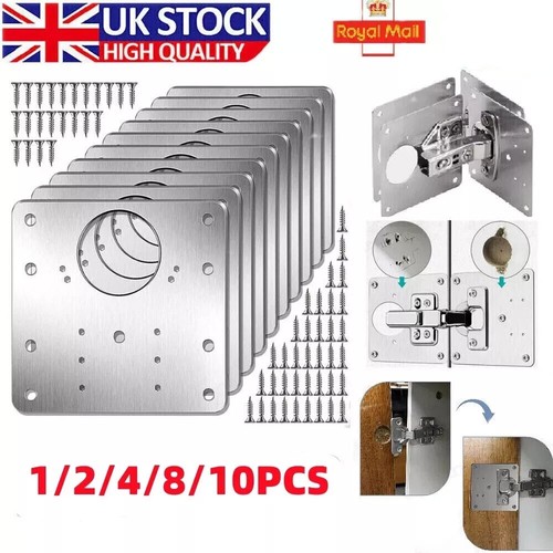 Cabinet hinge repair plate - cabinet,