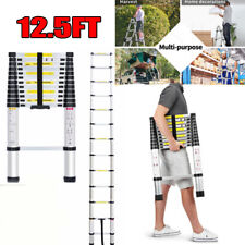 12.5FT Portable Heavy Duty Multi-Purpose Aluminium Extendable Telescopic Ladder