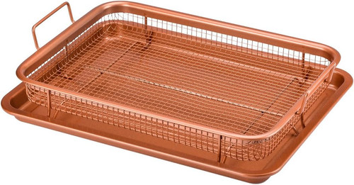 Copper crisper tray set 2pc - copper,
