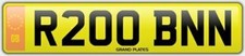 ROBIN NUMBER PLATE ROBINS REG