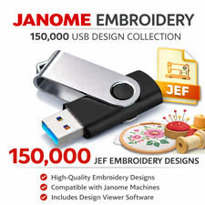 Huge Janome Embroidery USB